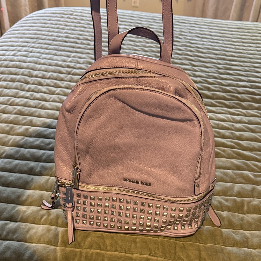 Michael Kors Lavender Studded Backpack
